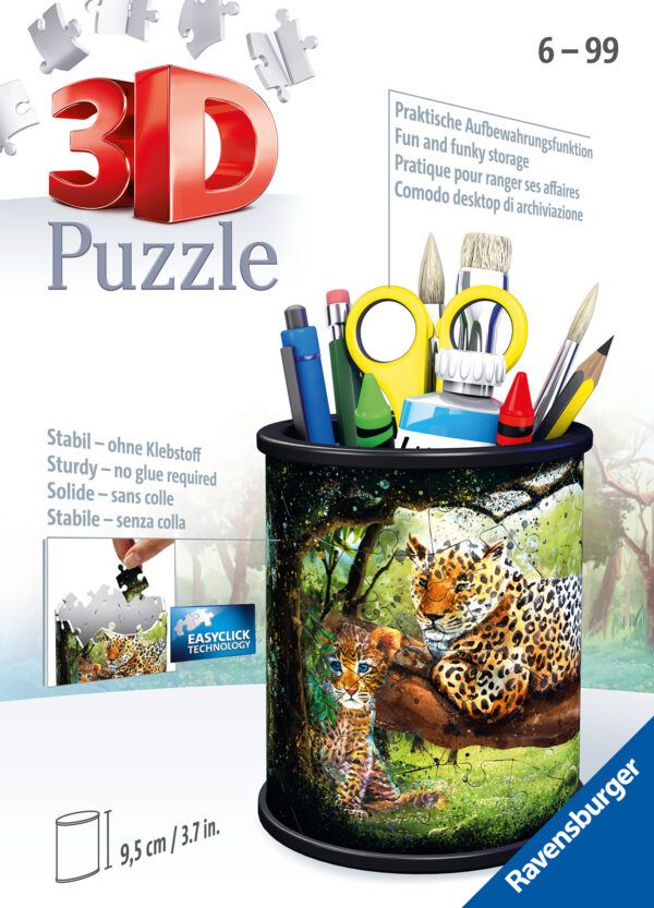 Ravensburger 3D Puzzle Pencil Cup Leopard 1