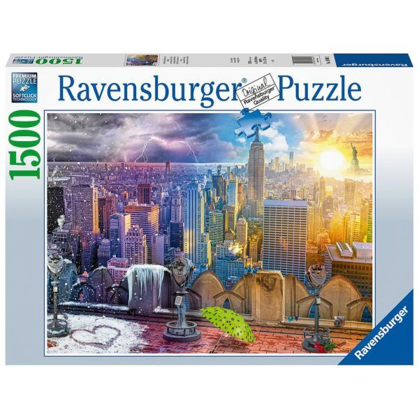 Ravensburger Puzzle 1500 pc New York Winter & Summer 1