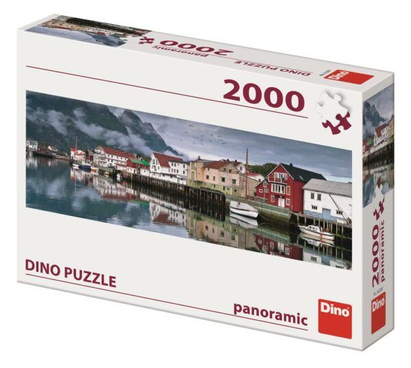 Dino Panoramic Puzzle 2000 pc Fishing Village 1