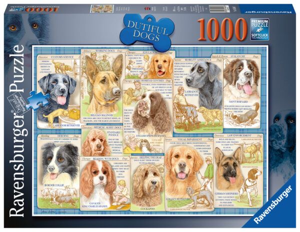 Ravensburger Puzzle 1000 pc Obedient Dogs 1