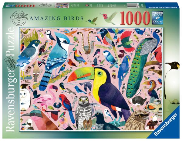 Ravensburger Puzzle 1000 pc Matt Sewell's Amazing Birds 1