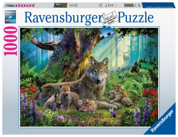 Ravensburger Puzzle 1000 pc Wolves in the Forest 1