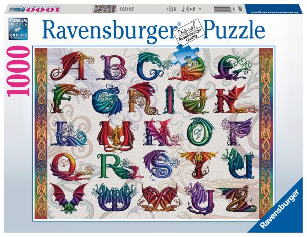 Ravensburger Puzzle 1000 pc The Alphabet of the Dragon 1