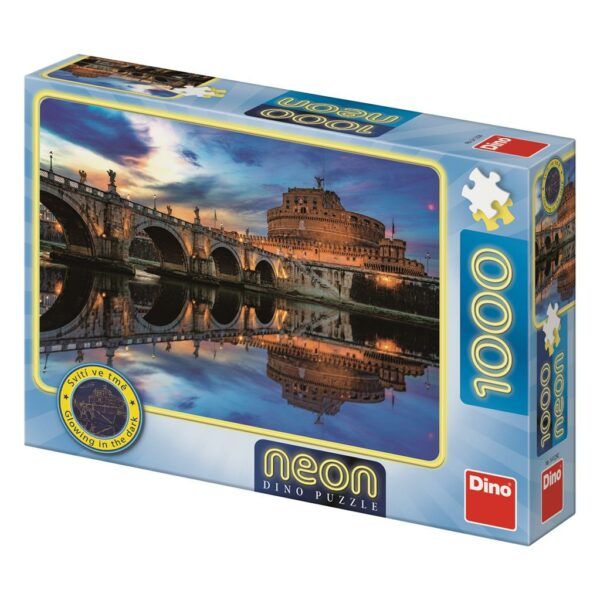Dino Neon Puzzle 1000 pc Angel Castle 1