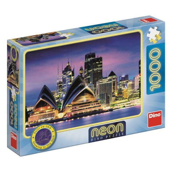 Dino Neon Puzzle 1000 pc Sydney 1