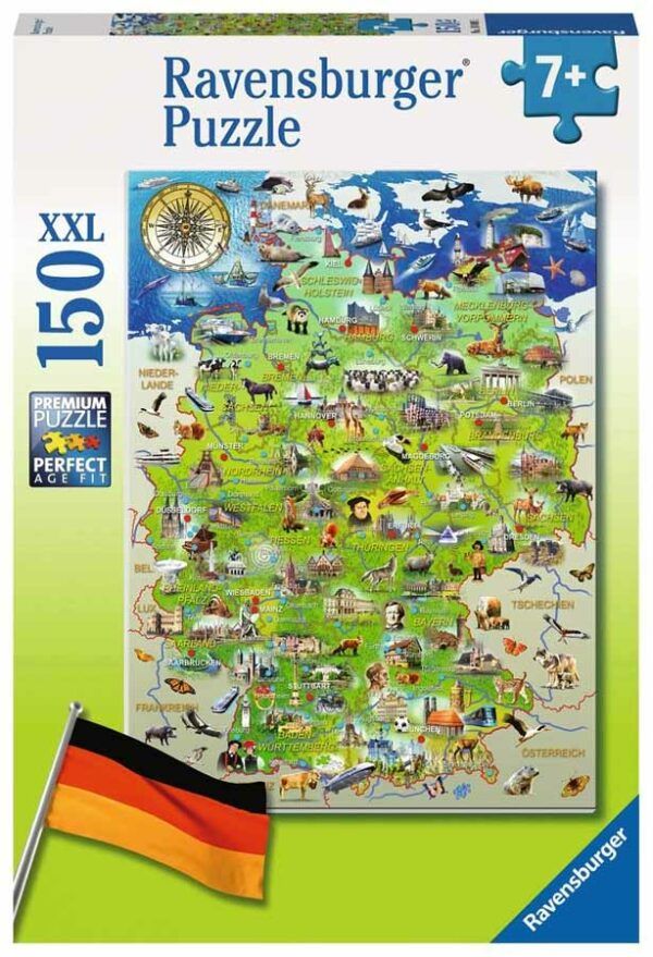 Ravensburger Puzzle 150 pc My Map of Germany 1