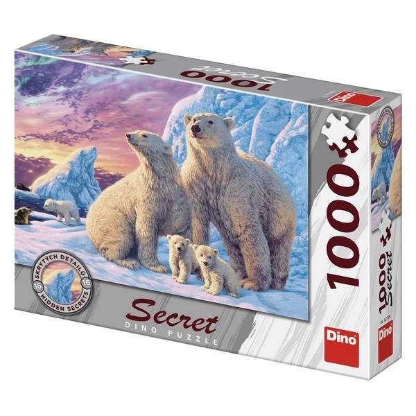 Dino Secret Puzzle 1000 pc Polar Bears 1