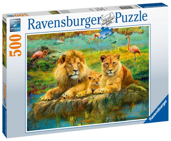 Ravensburger Puzzle 500 pc Lions in the Savannah 1