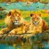 Ravensburger Puzzle 500 pc Lions in the Savannah 5