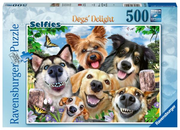Ravensburger Puzzle 500 pc Selfies Dogs' Delight 1