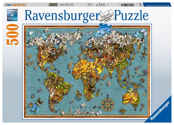 Ravensburger Puzzle 500 pc World of Butterflies 1
