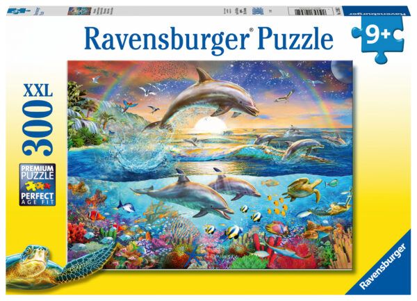 Ravensburger Puzzle 300 pc Dolphin Paradise 1