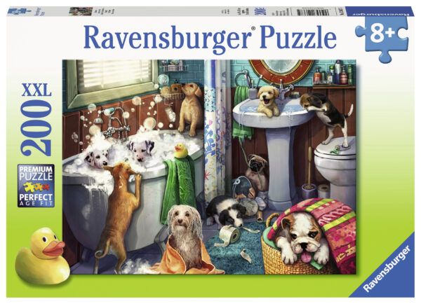 Ravensburger Puzzle 200 pc Dogs in the Wash 1