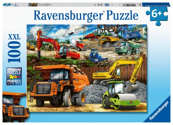 Ravensburger Puzzle 100 pc Construction Machinery 1