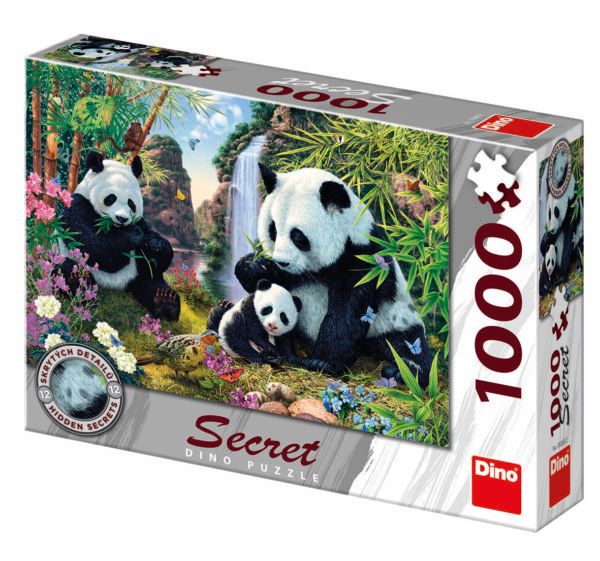 Dino Secret Puzzle 1000 pc Pandas 1