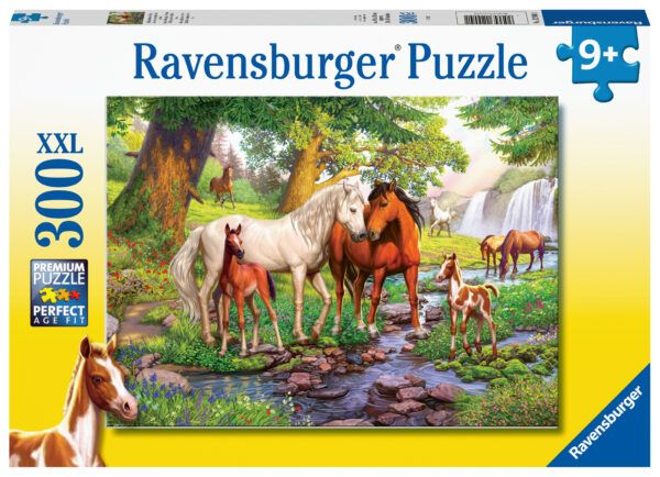 Ravensburger Puzzle 300 pc Horses by the Stream 1