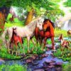 Ravensburger Puzzle 300 pc Horses by the Stream 5