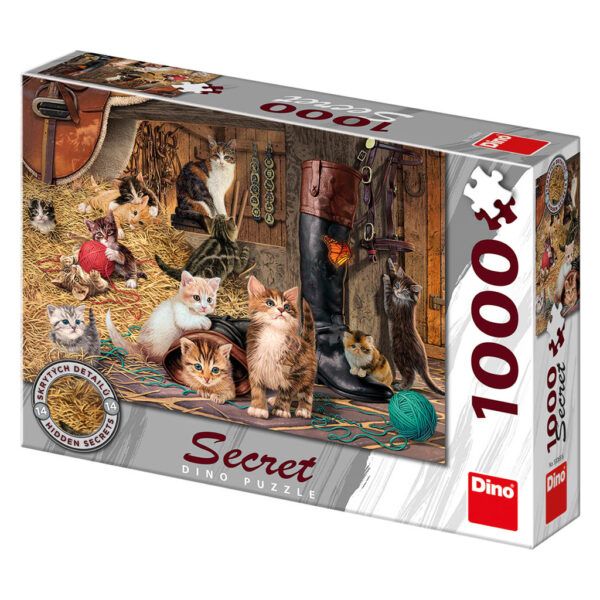 Dino Secret Puzzle 1000 pc Cats 1