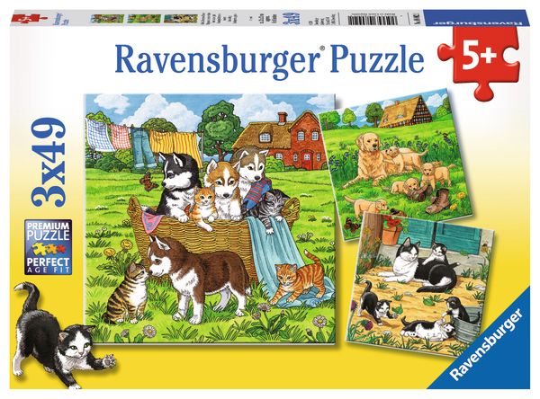 Ravensburger Puzzle 3x49 pc Cats and Dogs 1