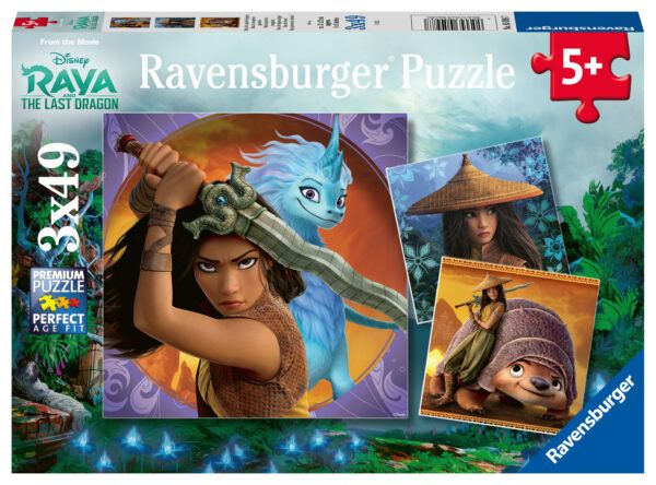 Ravensburger Puzzle 3x49 pc Disney Raya and the Last Dragon 1