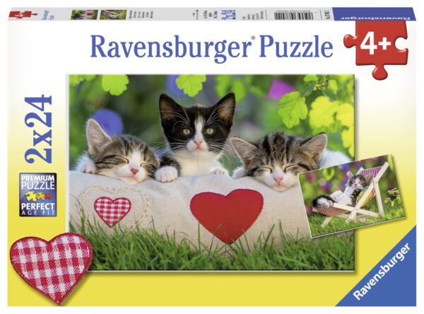 Ravensburger Puzzle 2x24 pc Cats 1