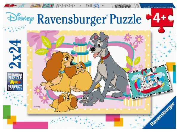 Ravensburger Puzzle 2x24 pc Disney Dogs 1