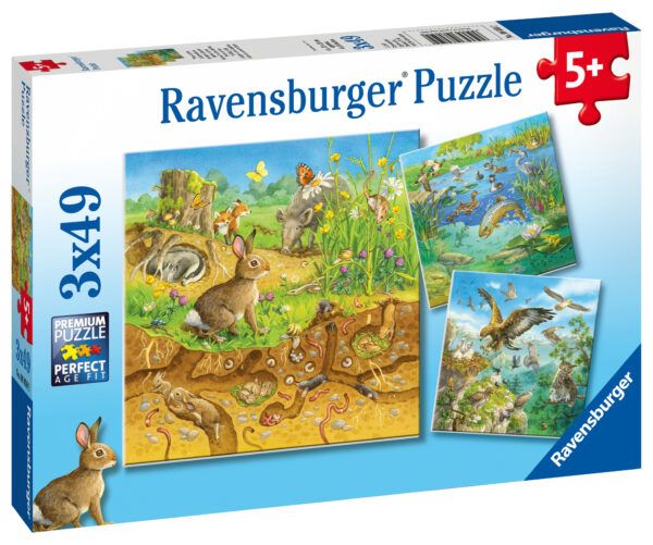 Ravensburger Puzzle 3x49 pc Animals 1