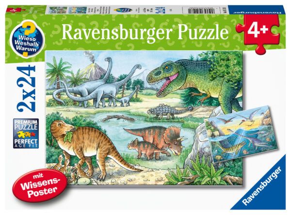 Ravensburger Puzzle 2x24 pc Dinosaurs 1