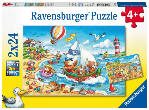 Ravensburger Puzzle 2x24 pc Seaside Holiday 1