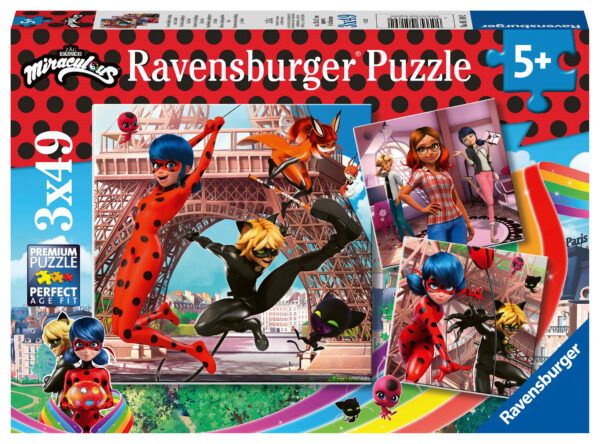Ravensburger Puzzle 3x49 pc Miraculous 1