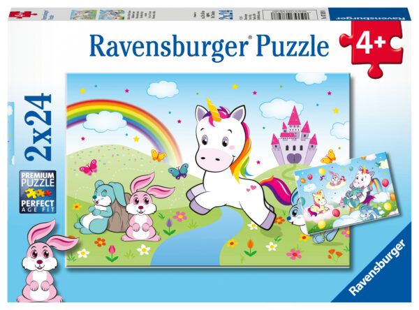 Ravensburger Puzzle 2x24 pc Fairytale Unicorn 1
