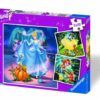 Ravensburger Puzzle 3x49 pc Disney's Cinderella, Snow White & Ariel 3