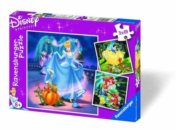 Ravensburger Puzzle 3x49 pc Disney's Cinderella, Snow White & Ariel 1