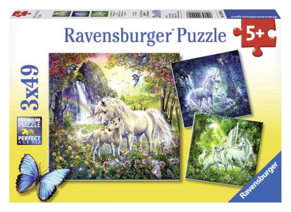 Ravensburger Puzzle 3x49 pc Beautiful Unicorns 1