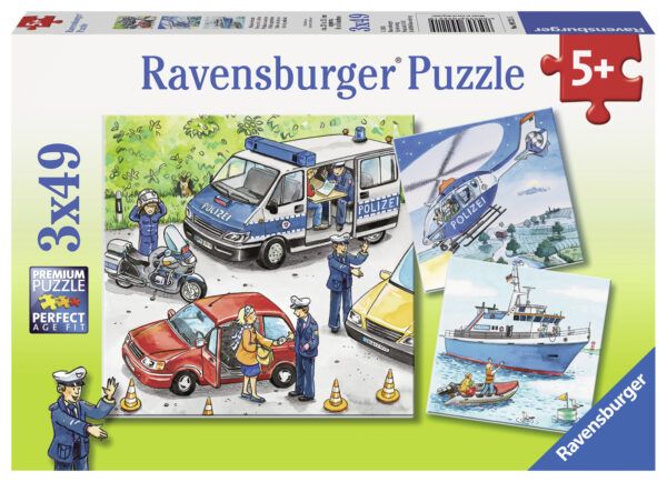 Ravensburger Puzzle 3x49 pc Police Action 1
