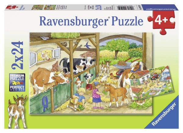 Ravensburger Puzzle 2x24 pc Merry Country Life 1