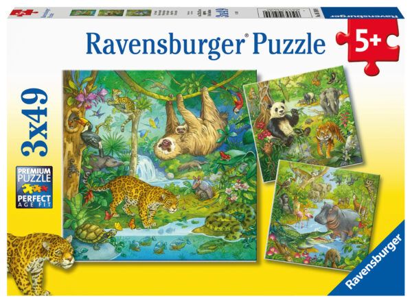 Ravensburger Puzzle 3x49 pc Jungle Fun 1