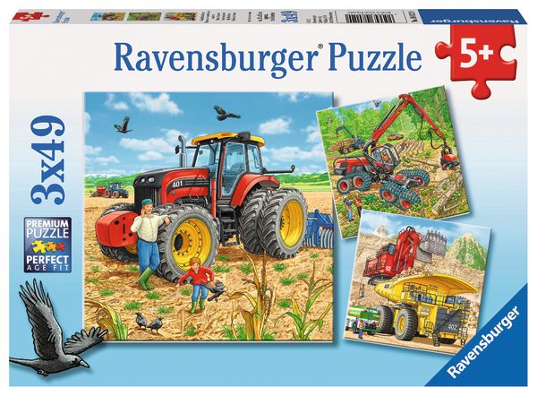 Ravensburger Puzzle 3x49 pc Giant Machines 1