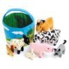 TTS Basket of Soft Farm Animals 3