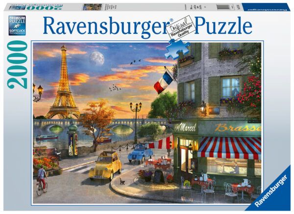 Ravensburger Puzzle 2000 pc of Paris Sunset 1
