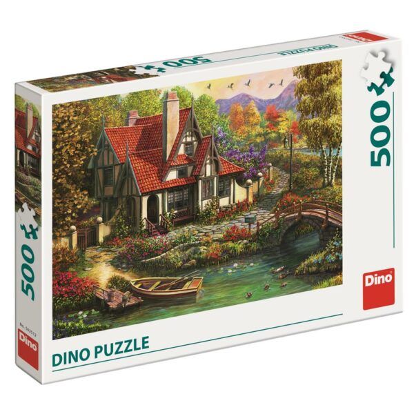 Dino Puzzle 500 pc Cottage near the lake 1