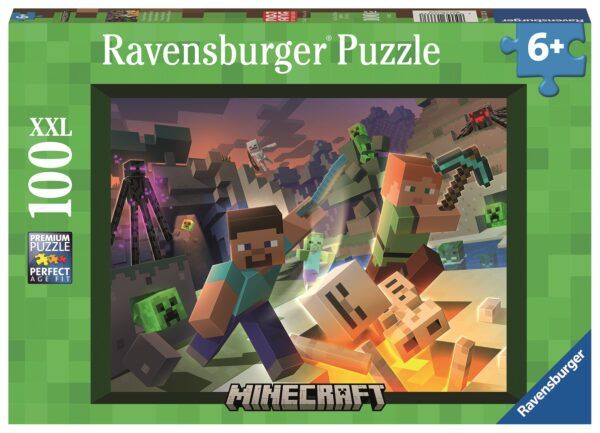 Ravensburger puzzle 100 Pc Minecraft Monsters 1