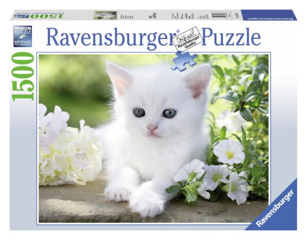 Ravensburger puzzle 1500 pcs White kitten 1