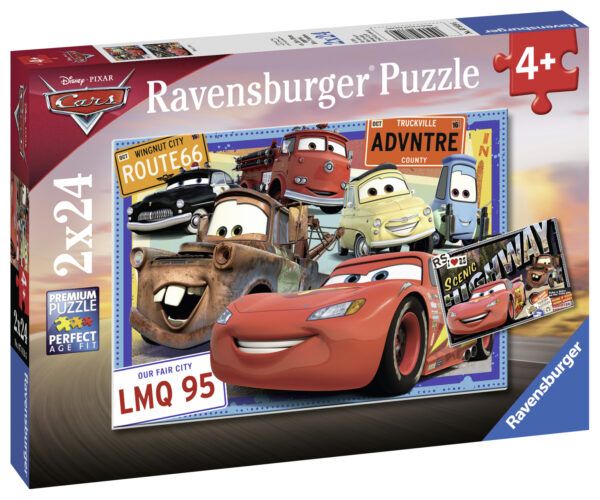 Ravensburger Puzzle 2x24 pc Disney Two Cars 1