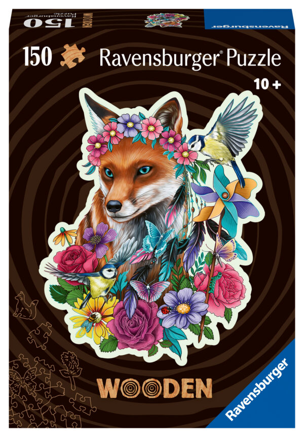 Ravensburger Wooden Puzzle 150 pc Colorful Fox 1
