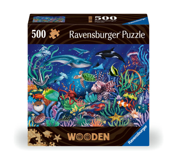 Ravensburger Wooden Puzzle 500 pc Underwater World 1