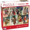 Tactic puzzle 1000 pc Retro Style Christmas Cards 3