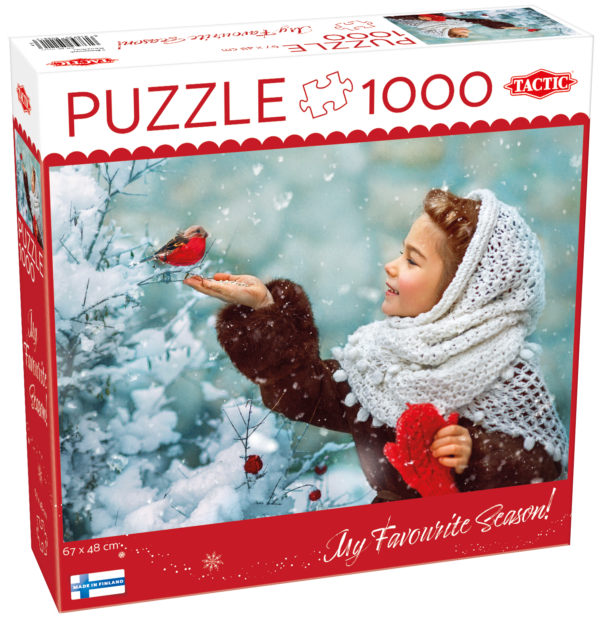 Tactic puzzle 1000 pc Girl with Red Paws 1