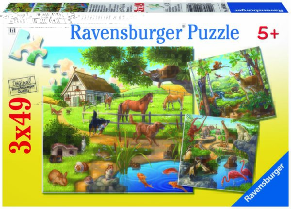 Ravensburger Puzzle 3x49 pc Animals 1
