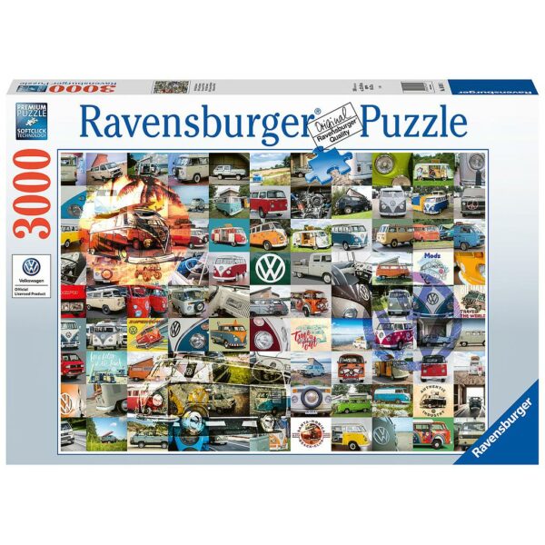 Ravensburger Puzzle 3000 pc 99 VW Campervan Moments 1